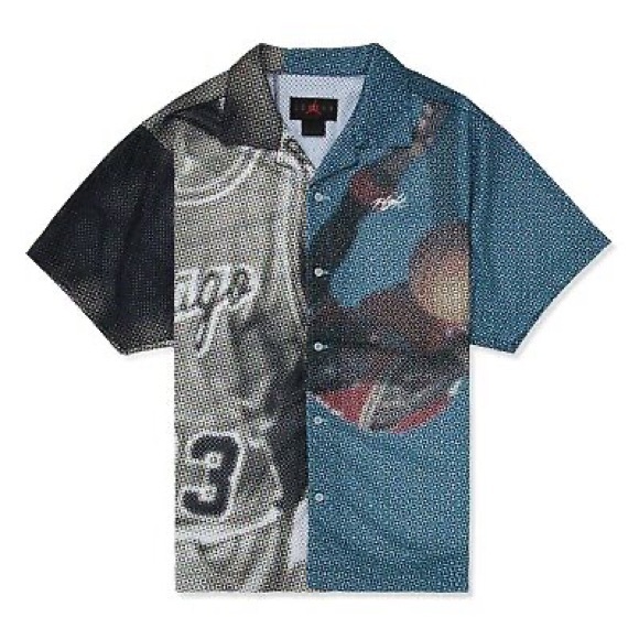 Jordan Other - AIR JORDAN FLIGHT HERITAGE BUTTON DOWN GRAPHIC SHIRT